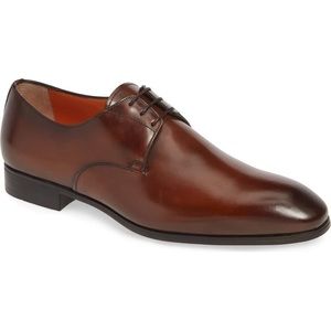 NEW!!! Induct Plain Toe Derby-BROWN